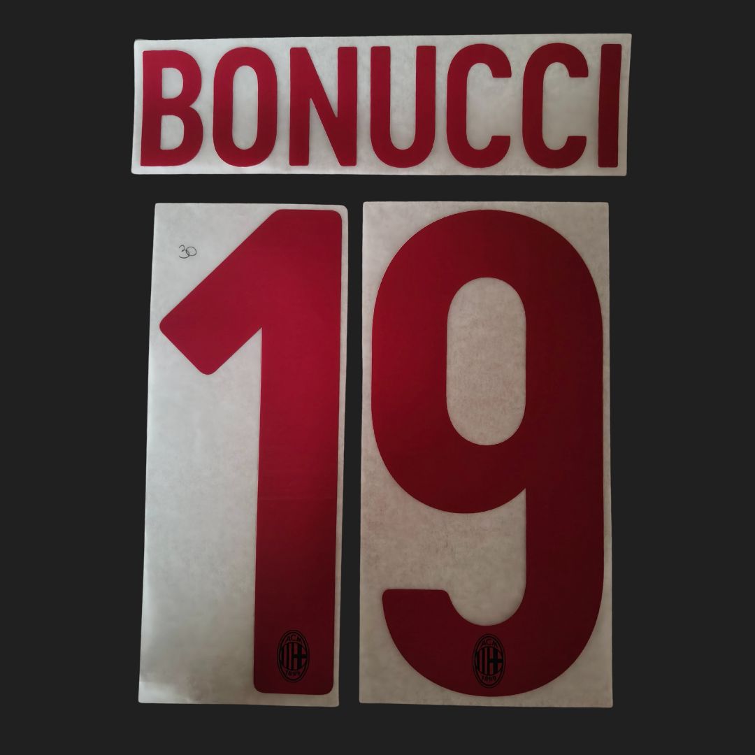 Bonucci nameset AC Milan away