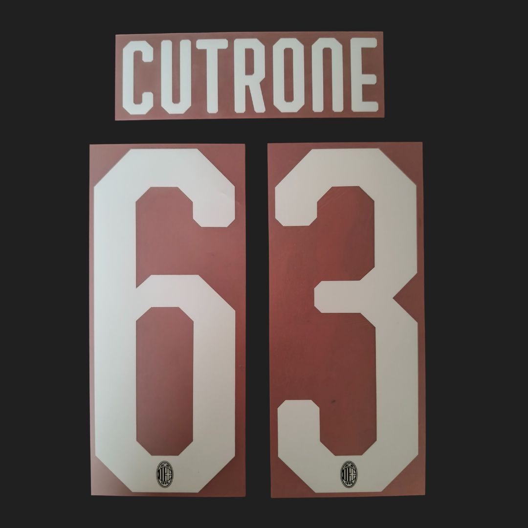 Cutrone nameset AC Milan home