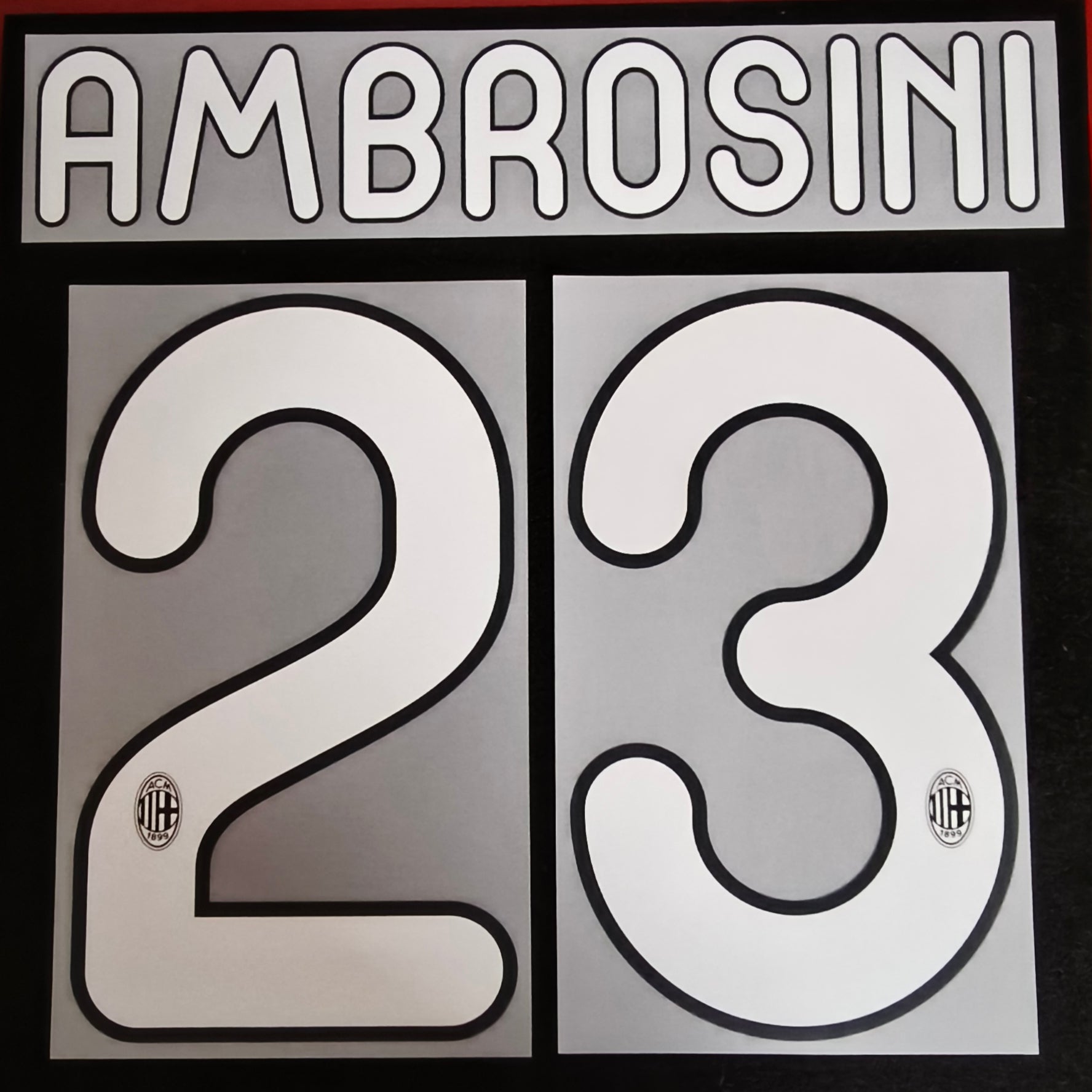 Ambrosini nameset AC Milan