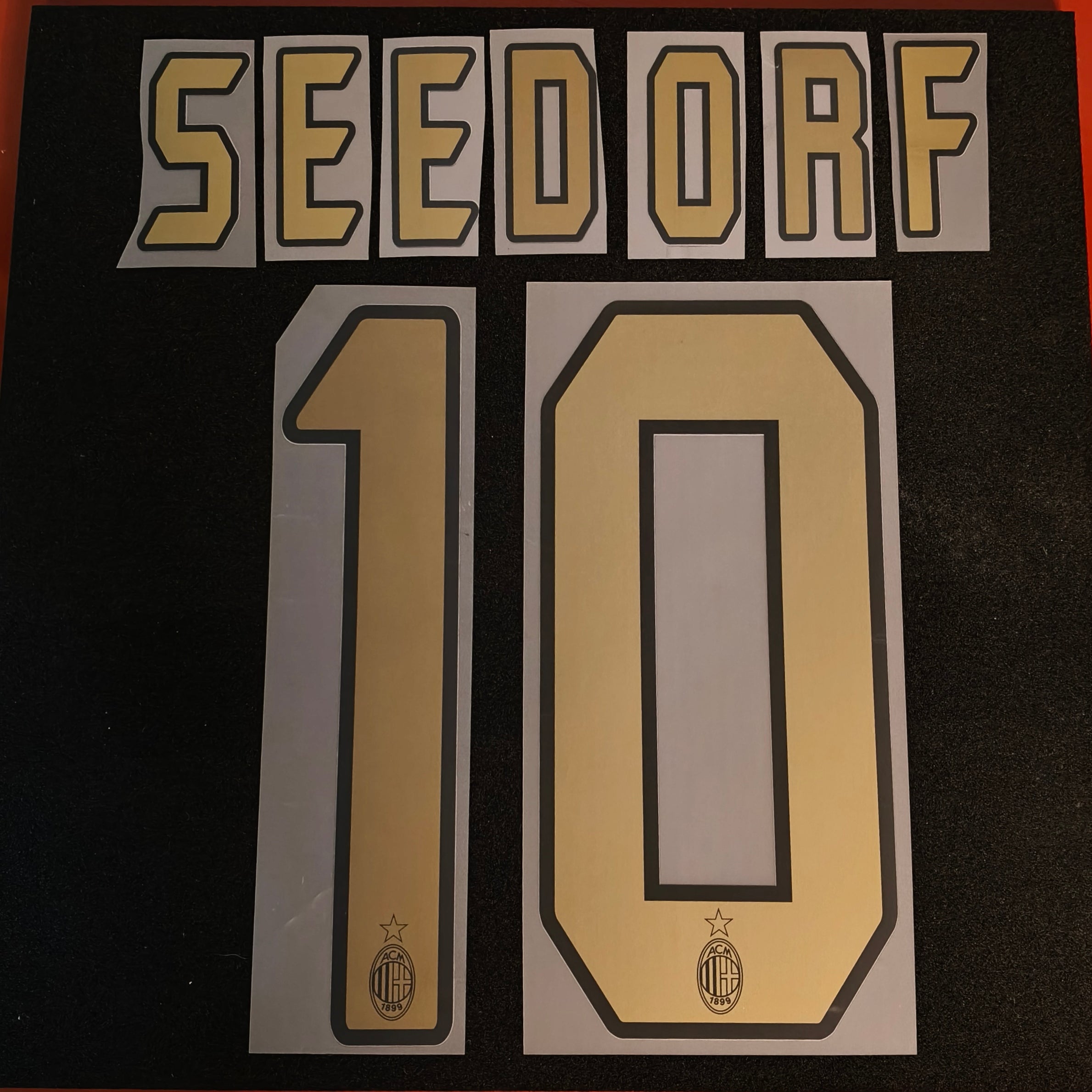 Seedorf nameset AC Milan