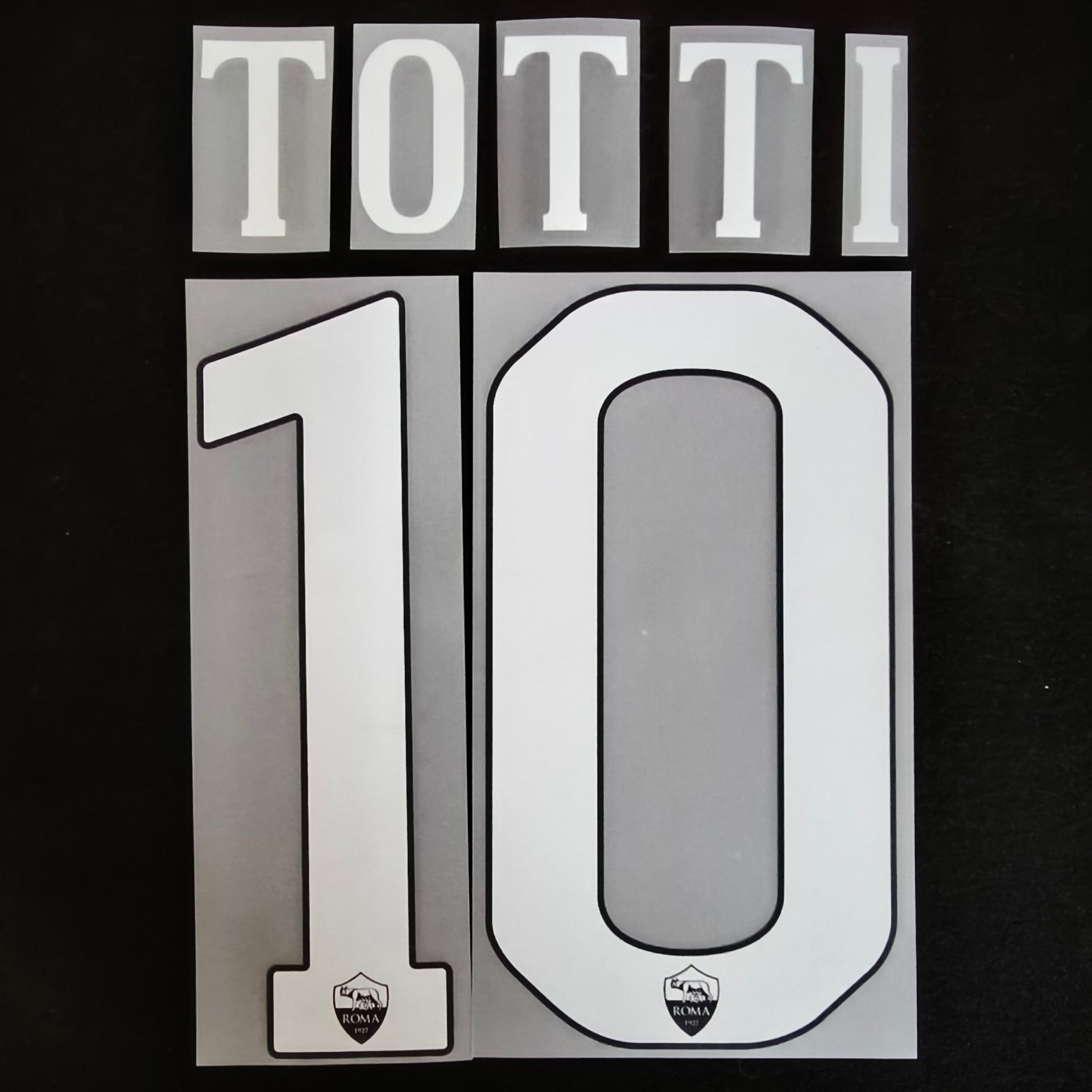 Totti lettering As Roma