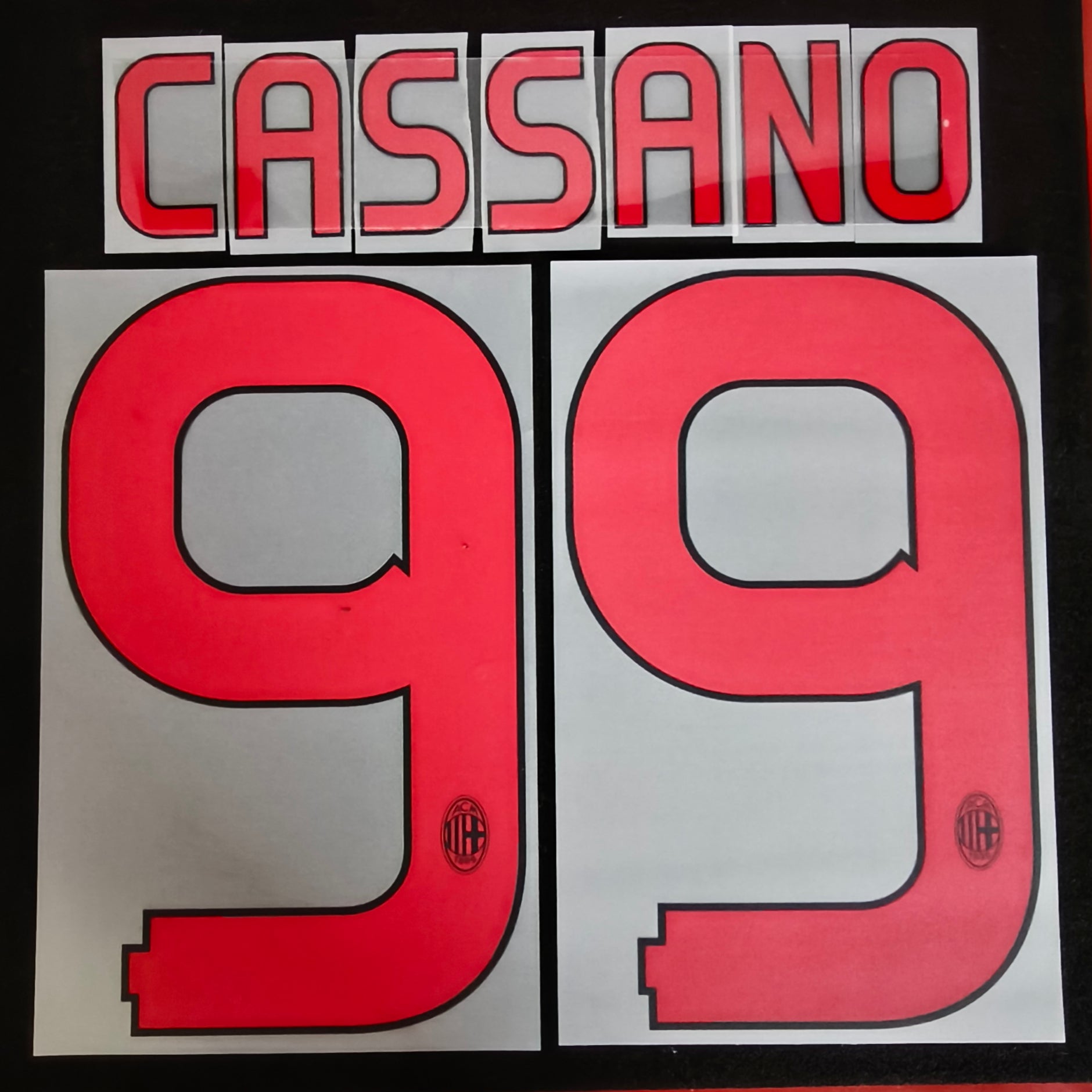Cassano nameset AC Milan