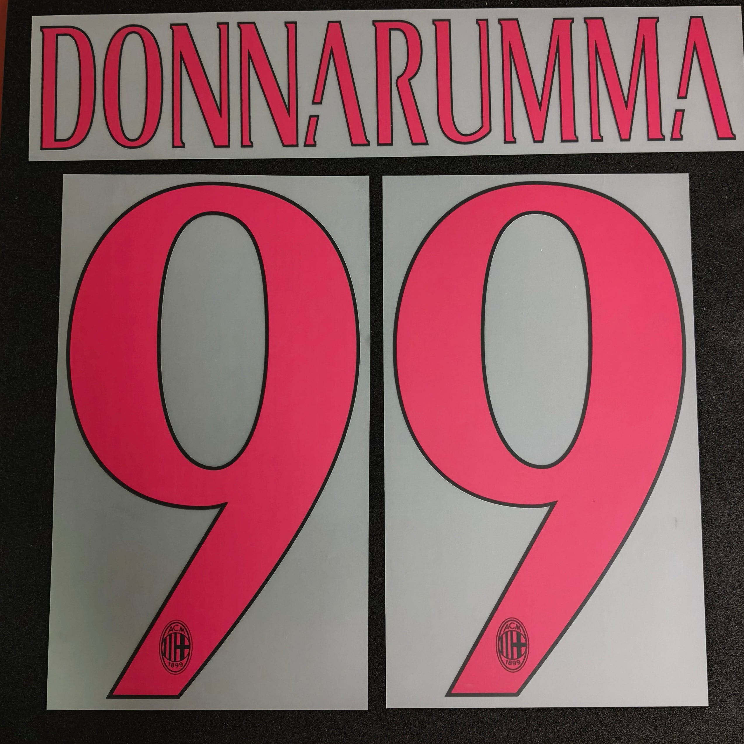 Donnarumma nameset AC Milan away