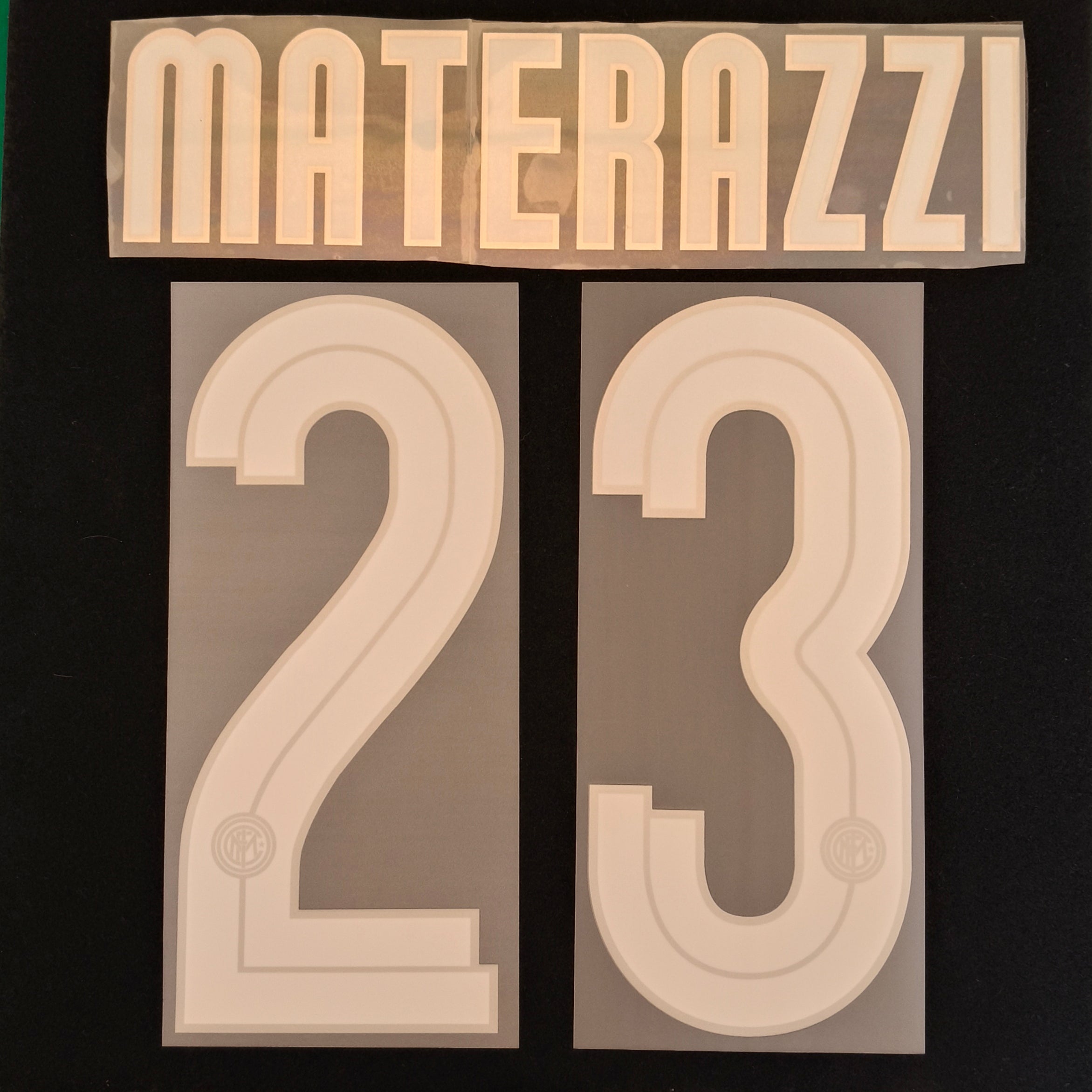 Materazzi nameset FC Inter