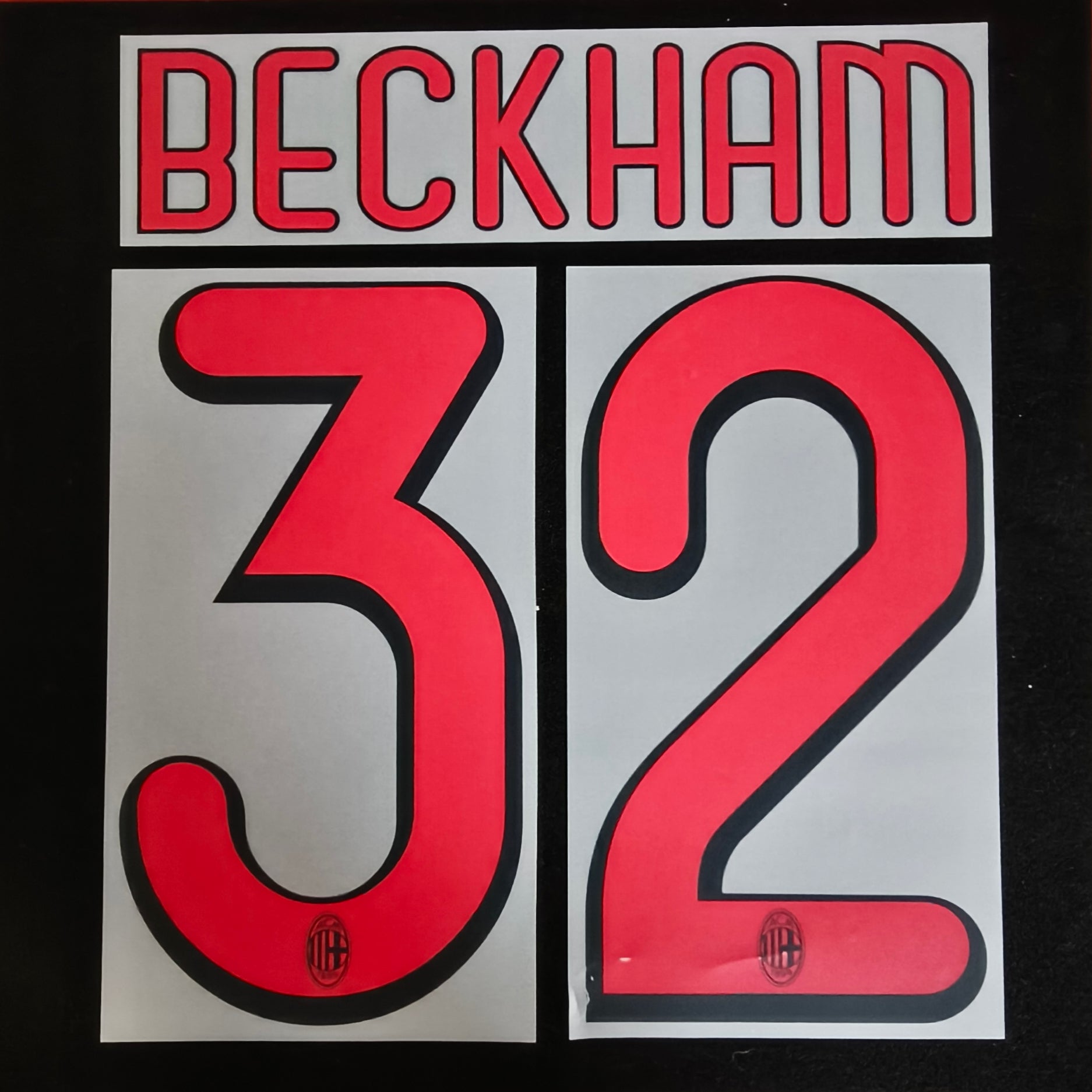 Beckham nameset AC milan