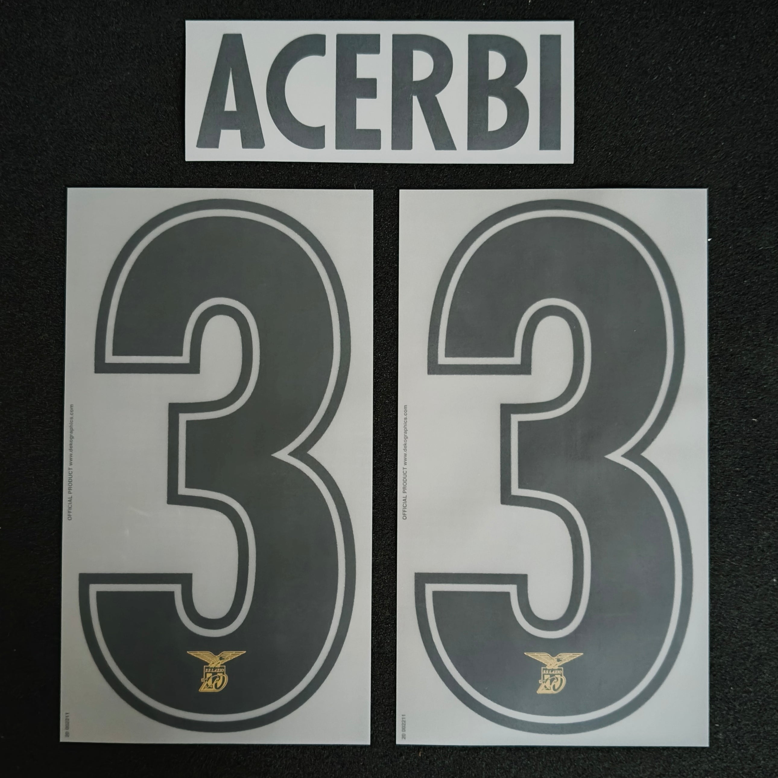 Acerbi nameset SS Lazio 120 anni