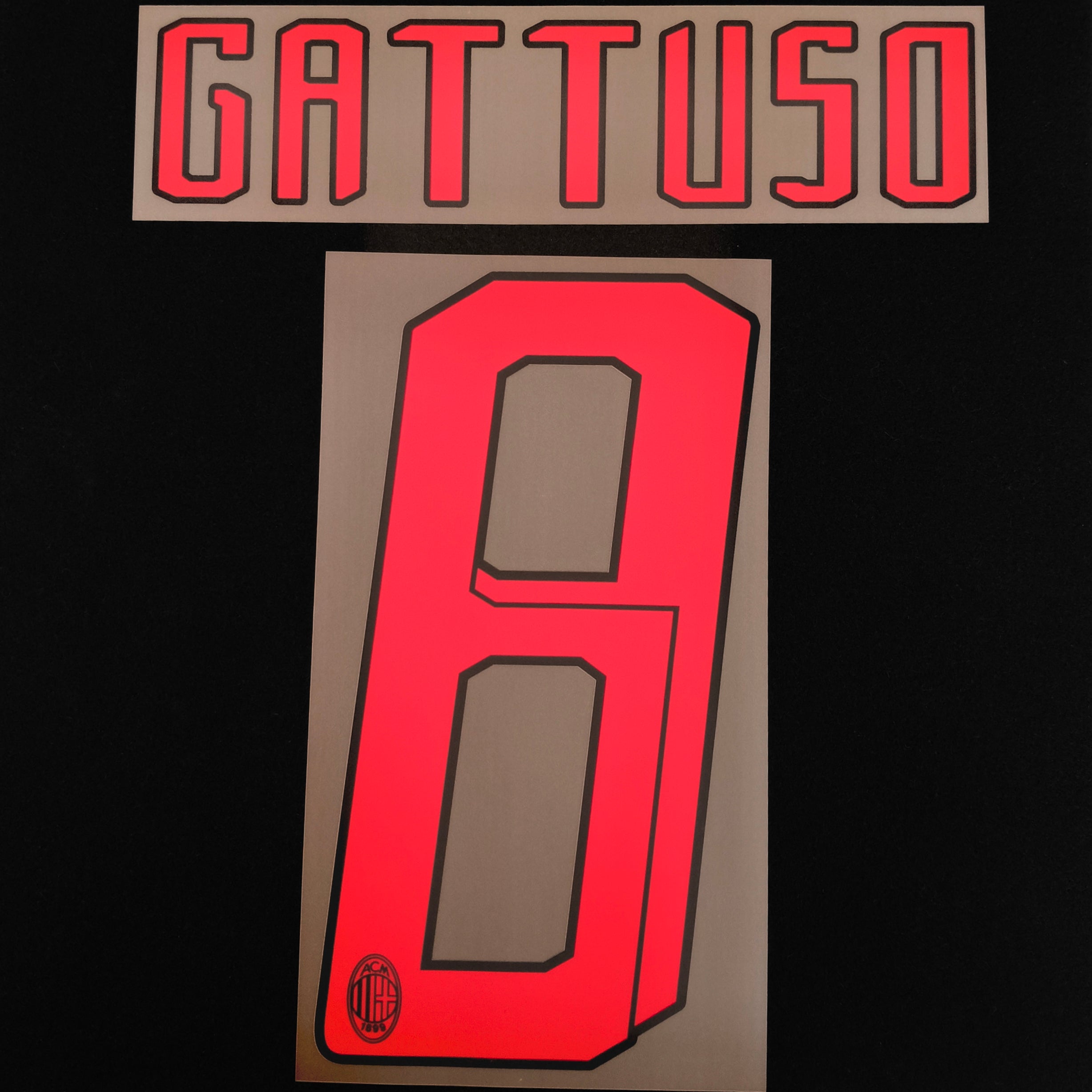 Gattuso nameset AC Milan away 07-08